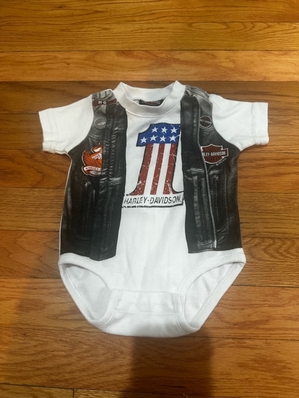 Harley Davidson Baby 1 Piece Bodysuit‎ 0-3 Months